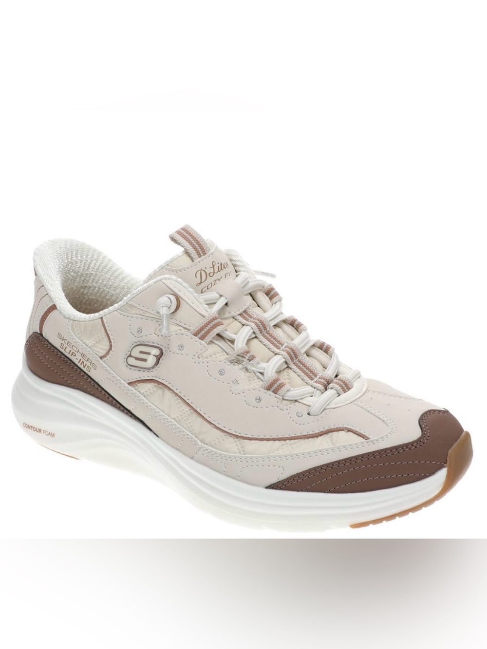 Skechers Women's De Lites Cozy Fit Slip On Sneakers Size 9.5